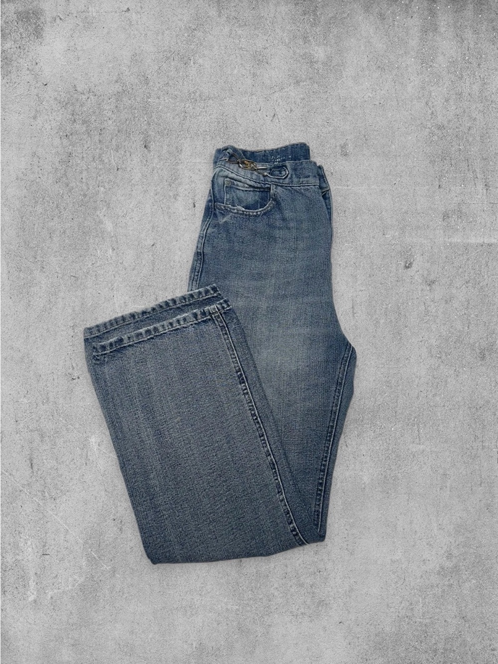 CELINE Jane Flarec Jeans W28 Triomphe Chain Made in Japan